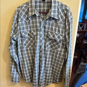 Dolphino Collection Men's Green Plaid Shirt